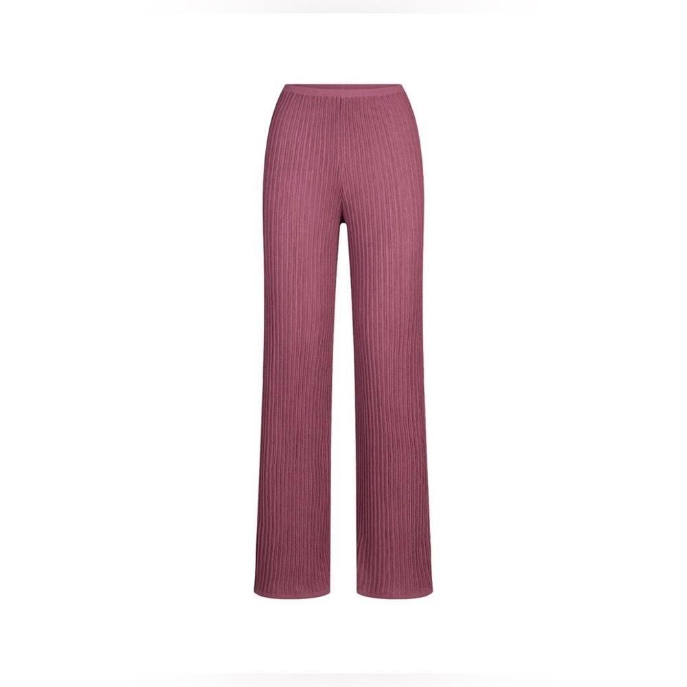 NWT Skims Sheer Knit Pant - Size XS - Color Beet